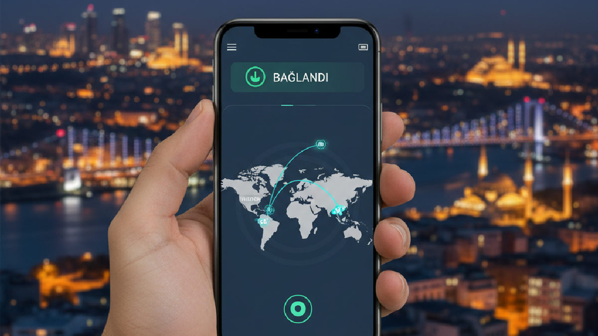 Spino giriş ekranına erişim için kullanılan VPN uygulamasının arayüzü.